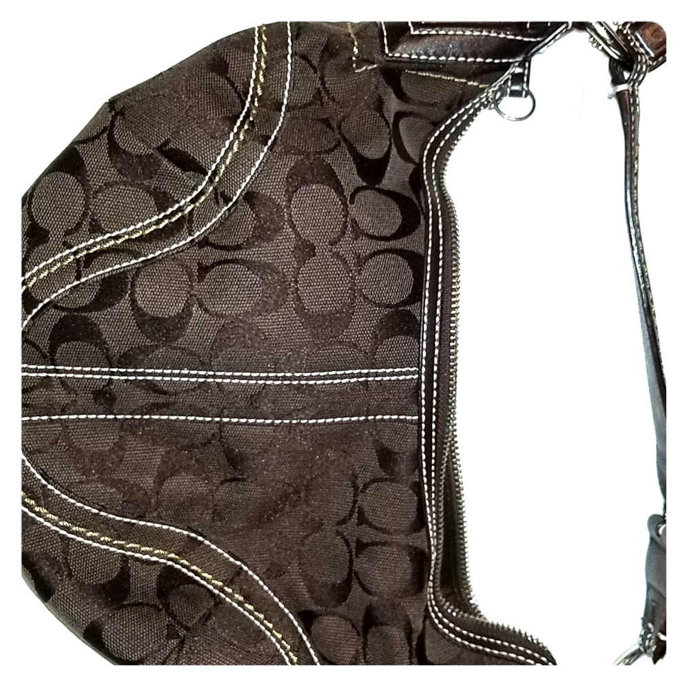 Coach signature fabric purse